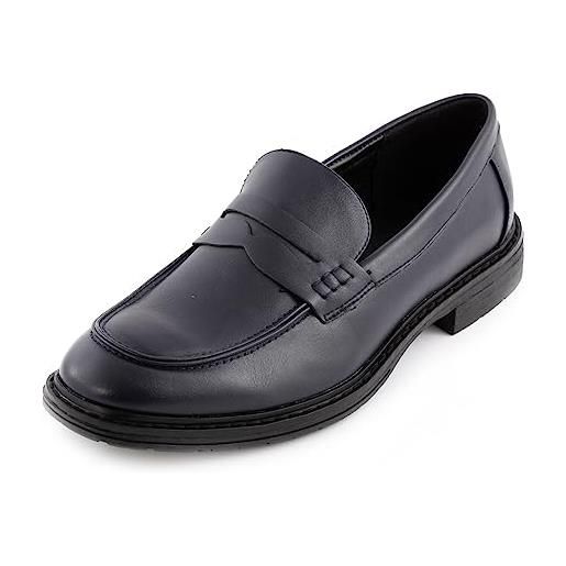 Toocool mocassini uomo oxford polacchine scarpe uomo eleganti college ie2208 [45, nero]