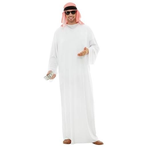 Funidelia | vestito da arabo per uomo taglia xxl sceicco, petrolio, dollar - bianco