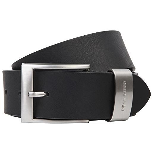 Pierre Cardin 70007 40 mm wide black or brown leather belt, größe/size: 140, farbe/color: nero