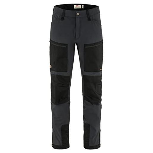 Fjallraven 86411-550-550 keb agile trousers m pantaloni sportivi uomo black-black taglia 44/l