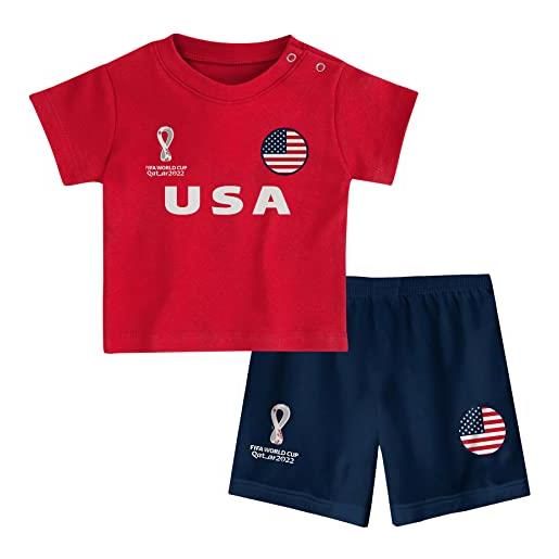 FIFA unisex kinder official world cup 2022 tee & short set, toddlers, uruguay, team colours, age 3, blue, medium