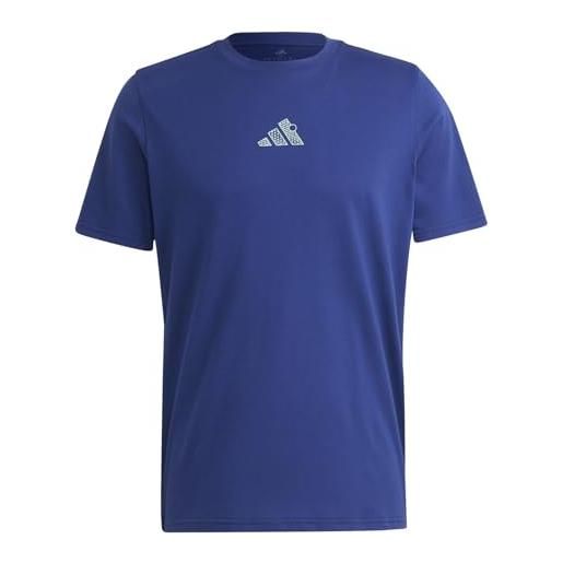 adidas t tns ao g t - maglietta da uomo con maniche corte, colore: blu victory ht5223, m