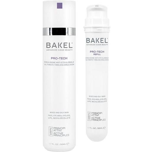Bakel pro-tech case&refill emulsione anti-età globale per pelle da mista a oleosa 50ml