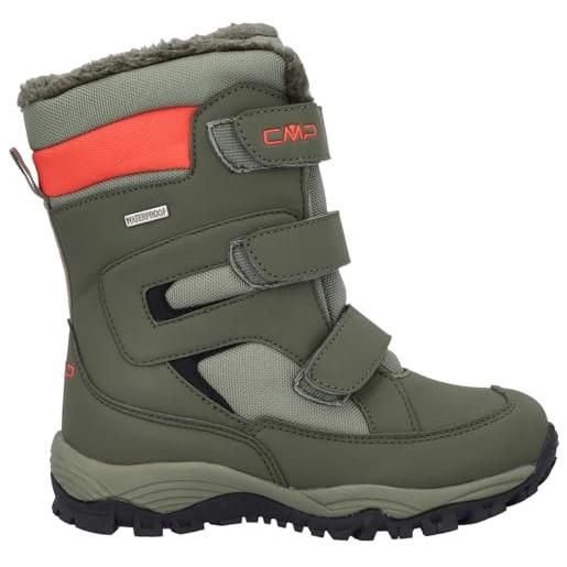 CMP kids hexis wp-30q4634, snow boot, militare, 34 eu