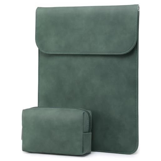 DOMISO Borsa Tracolla Per Laptop 15-15.6 Pollici - Impermeabile, 3 In 1 (Tracolla, Valigetta, Borsa A Mano), Nero - 2
