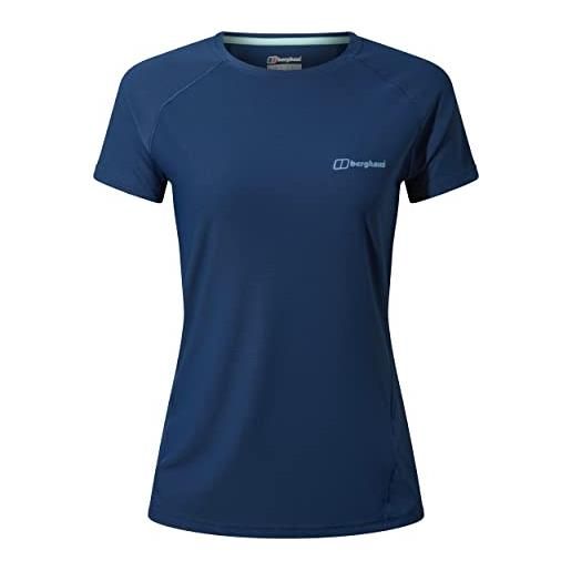 Berghaus - maglietta a maniche corte, da donna, donna, t-shirt, 4a000884r14, crepuscolo, 20