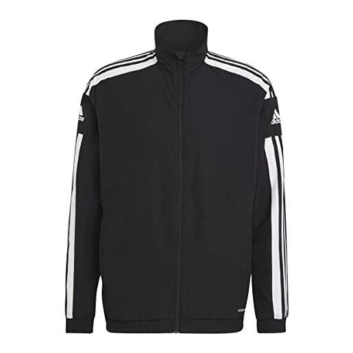 adidas uomo tracksuit jacket sq21 pre jkt, black/white, gk9549, lt3