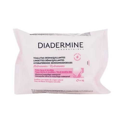Diadermine hydrating cleansing wipes cofanetti salviette detergenti per il viso 25 pz. 