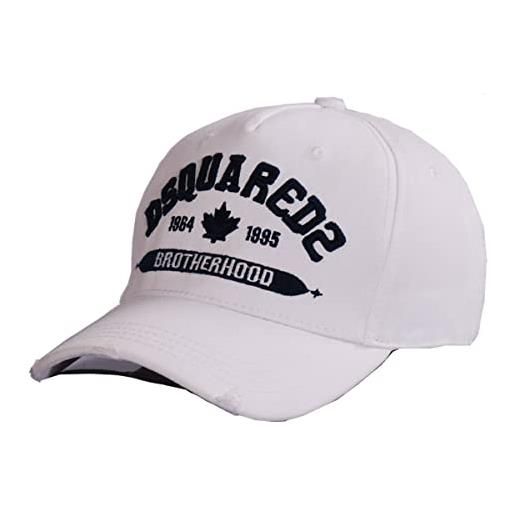 Undify berretto da baseball anime dsquared2 cappello bianco snapback cappello per uomini ragazzi ragazze regolabile, multicolore, etichettalia unica