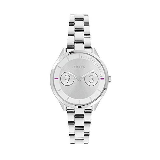 Furla orologio analogico classico quarzo da donna con cinturino in acciaio inox r4253102509