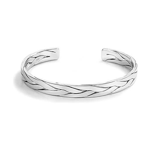 Bracciale snake piatto argento925 BIG Argento BRASS Workshop sap95