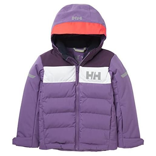 Helly Hansen unisex bambini kids vertical insulated jacket, viola, 2