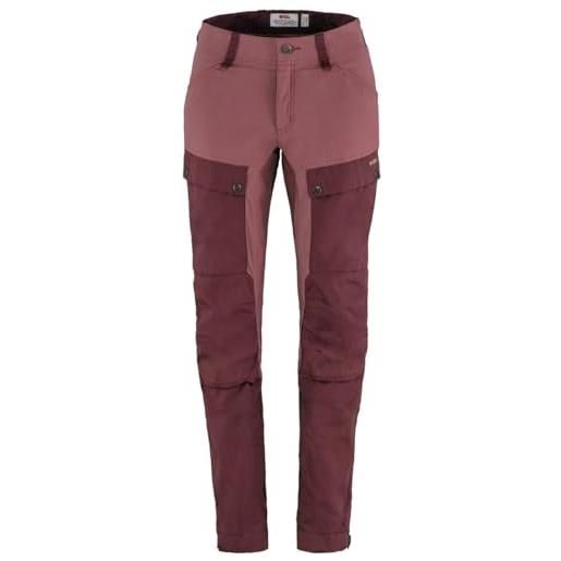 Fjallraven 86705-357-410 keb trousers curved w pantaloni sportivi donna port-mesa purple taglia 42/r