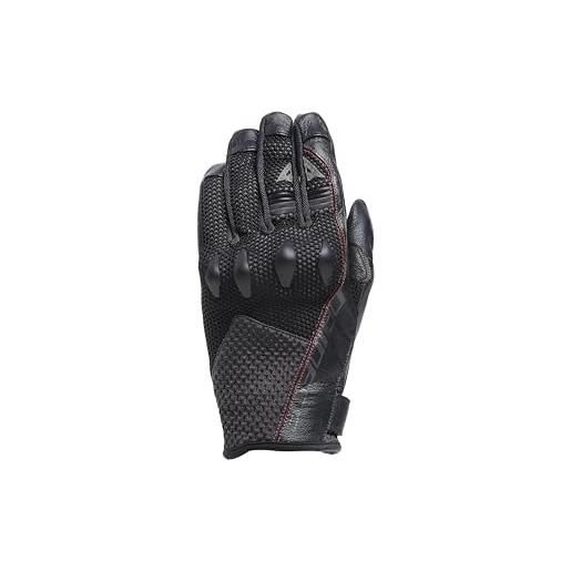 DAINESE - karakum ergo-tek gloves, guanti moto estivi, tessuto ventilato, potettori sulle nocche, guanti moto da uomo, nero/nero, m