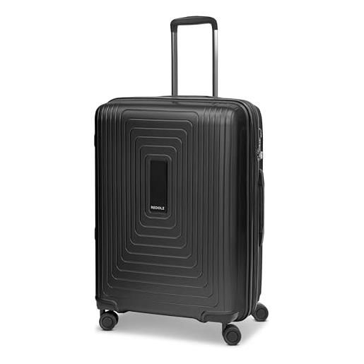 REDOLZ essentials 14 valigia media estensibile | 46 x 30 x 66 cm | trolley con piega elastica da 82 a 97 litri | ultraleggera solo 3,7 kg