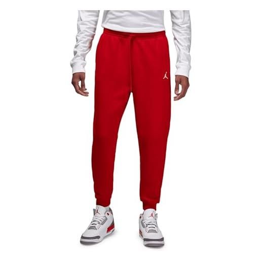 Nike jordan essentials pantaloni, gym rosso/bianco, m uomo