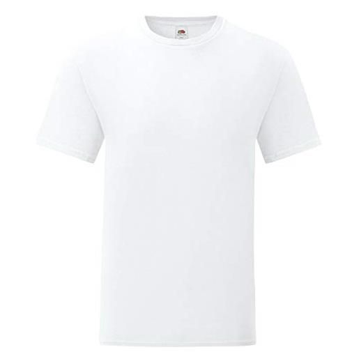 Fruit of the Loom iconic t - maglietta da uomo, taglia s - 5xl, confezione da 5 bianco l