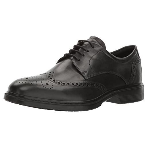 ECCO lisbon brogue tie, scarpe oxford uomo, nero, 44 eu