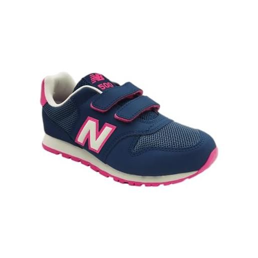New Balance 500 hook & loop, scarpe da ginnastica bambina, blue, 22 eu