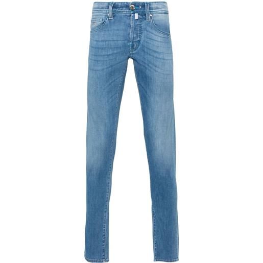 Sartoria Tramarossa jeans leonardo slim a vita media - blu
