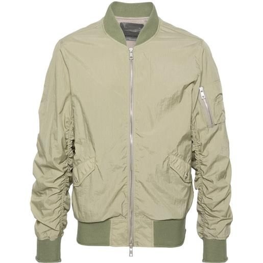 Giorgio Brato bomber con ruches - verde