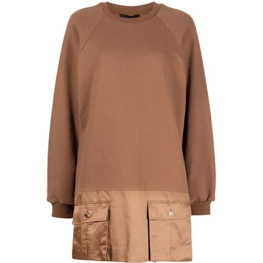 Cynthia Rowley abito corto cozy - marrone