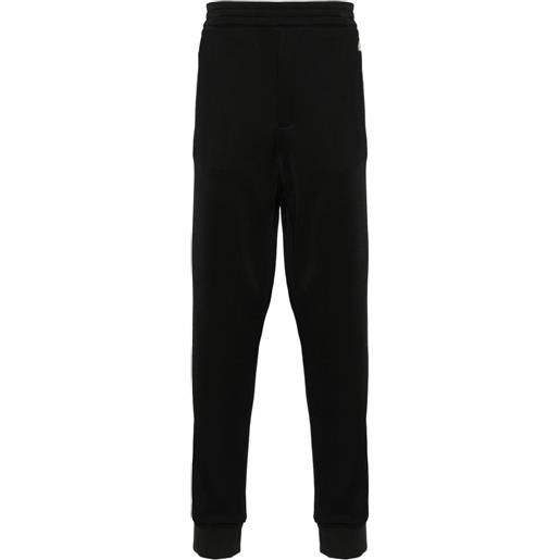 Alexander McQueen pantaloni sportivi con ricamo - nero