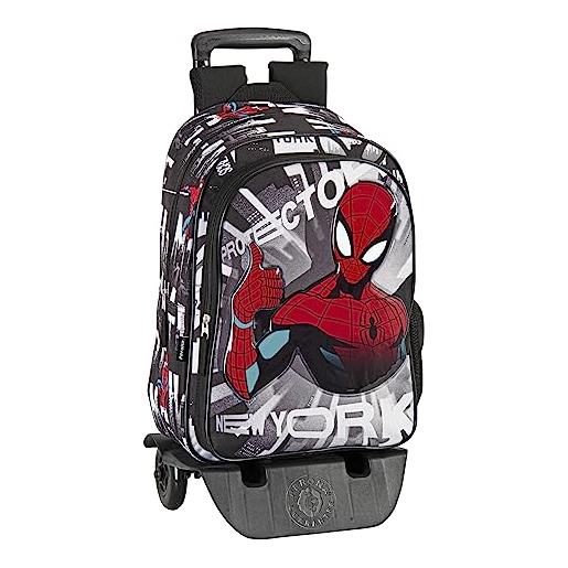 PERONA BAGS zaino junior adattabile con trolley spiderman protector perona 58813