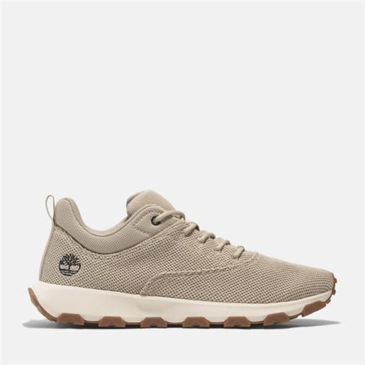 Timberland sneaker winsor park da uomo in beige beige