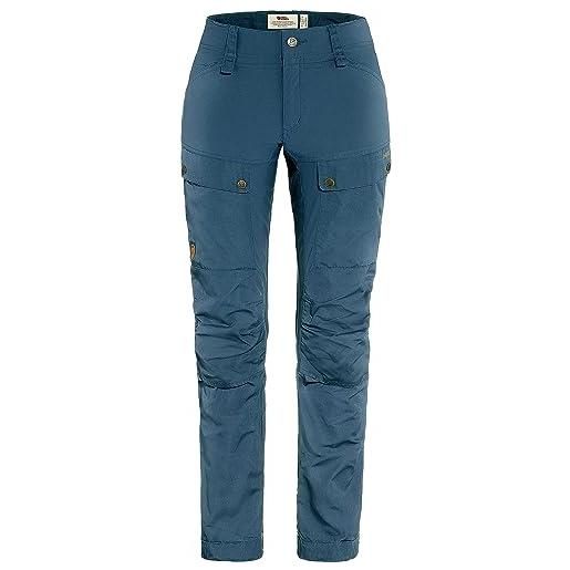 Fjallraven 86705-050 keb trousers curved w pantaloni sportivi donna basalt taglia 48/r