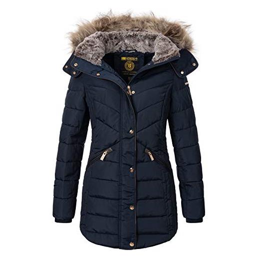 Geographical Norway giacca invernale da donna parka d-456 blu navy m