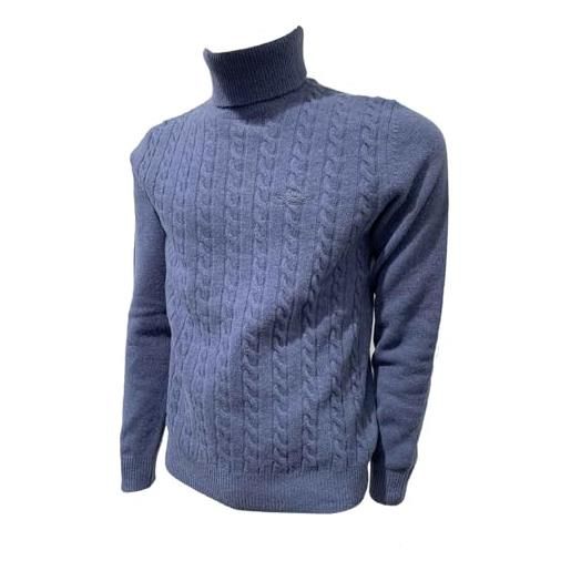 Aeronautica Militare maglione ma1485-21278 ocean blue, da uomo, in misto lana, felpa, maglia (xl)