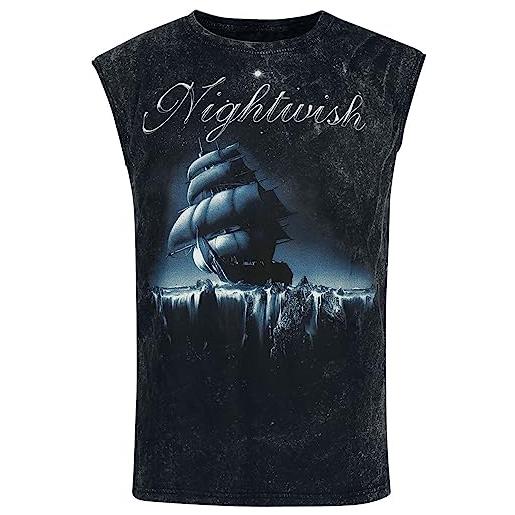 Nightwish woe to all uomo canotta nero m 100% cotone regular