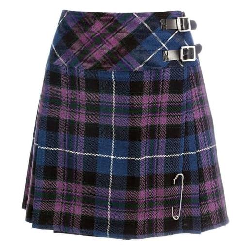 Tartancity onore della scozia, minigonna kilt da donna, 40,6 cm, molti altri (honour of scotland, 16 uk), orgoglio della scozia, 44w