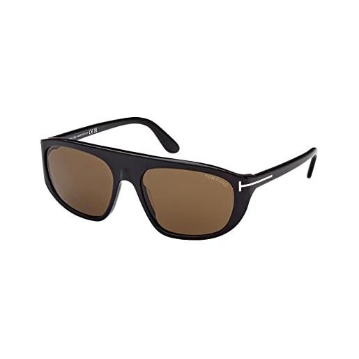 Tom Ford occhiali da sole edward-02 ft 1002 shiny black/roviex 58/17/135 unisex
