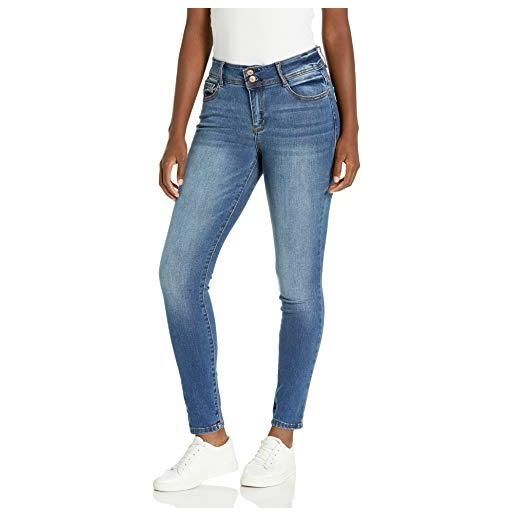 WallFlower juniors instastretch-jeans skinny a vita alta flirty curvy (standard e plus), pia, 52 più donna