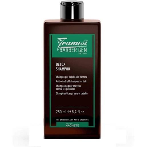 Framesi barber gen detox shampoo 250ml - shampoo uomo detossinante antiforfora