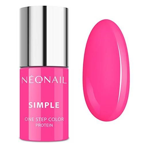 NÉONAIL neonail 8129-7 - smalto uv 3 in 1 simple one step color protein 7,2 ml, colore: rosa