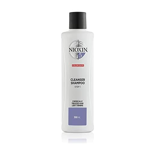Nioxin shampoo sistema 5 per capelli trattati chimicamente e leggermente assottigliati - 300 ml