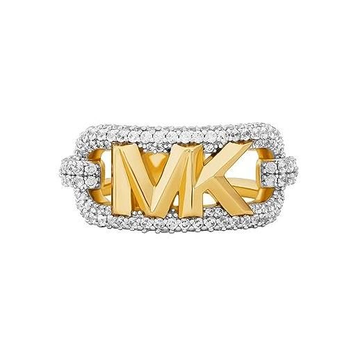 Michael Kors - anello da donna premium mk statement link two-tone statement empire link chain, mkj8294cz9315