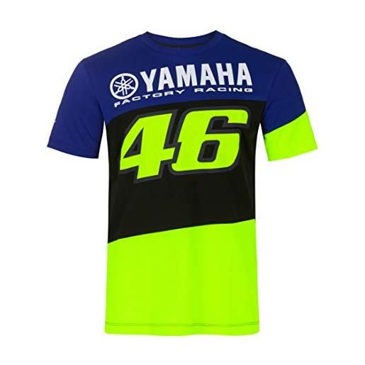 Valentino Rossi t-shirt yamaha vr46, uomo, l, blu