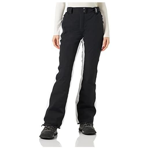 CMP - pantaloni da sci estremamente elasticizzati da donna, nero, 44