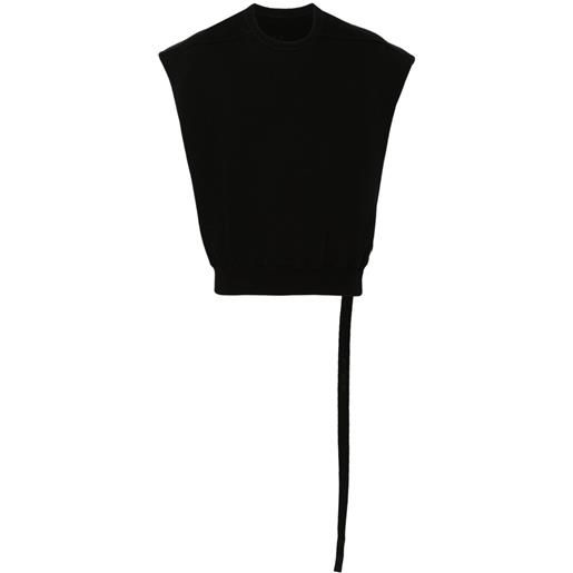 Rick Owens DRKSHDW felpa smanicata - nero