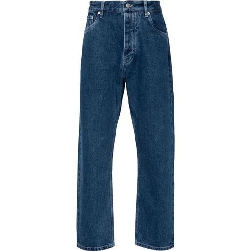 Studio Nicholson jeans dritti a vita bassa - blu