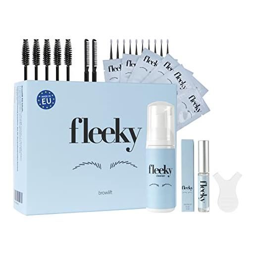 Fleeky Brow fleeky laminazione sopracciglia kit completo - brow lift set fai da te per sopracciglia perfette, regalo perfetto per serata tra ragazze, festa della mamma o come regalo per la ragazza (maxi)