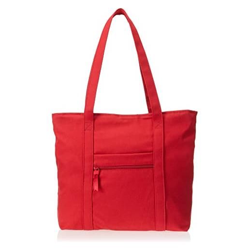 Vera Bradley borsa della spesa, borsetta donna, rosso cardinale-cotone riciclato, einheitsgröße
