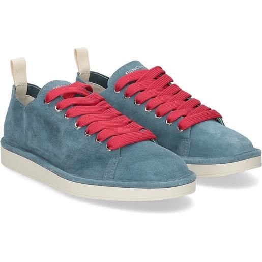 Panchic p01m011 lace-up shoe suede basic blue red