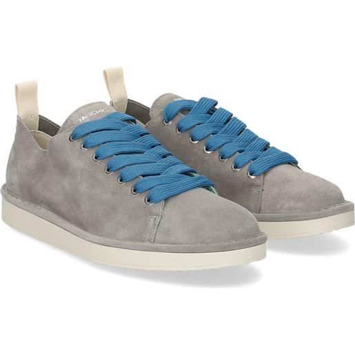 Panchic p01m011 lace-up shoe suede vibrant grey true blue