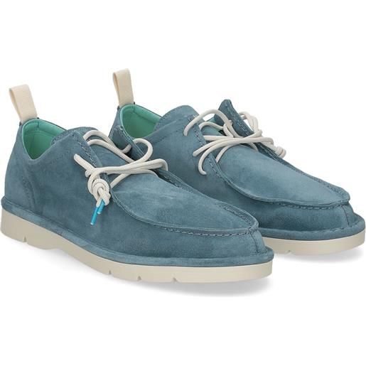 Panchic p19m004 lace up shoe suede basic blue