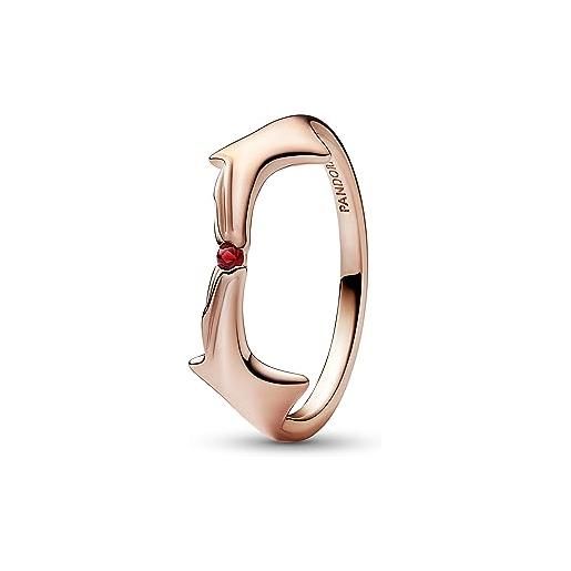 PANDORA anello donna marvel scarlet witch oro rosa 182756c01, oro rosa, cristallo realizzato da uomo